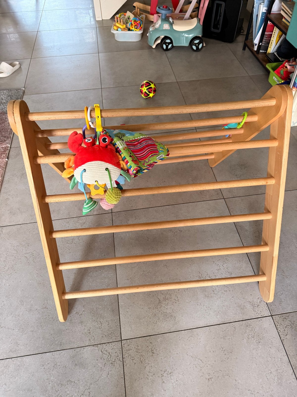 Houten babygym / klimrek, Ophalen, Gebruikt, Babygym