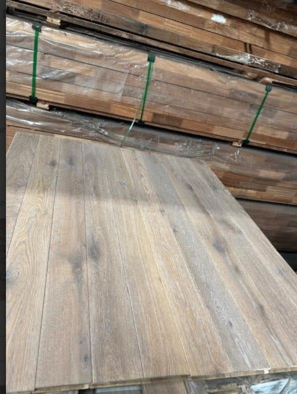 RESTPARTIJ 51 m2; Massief eiken vloer!, Ophalen, Nieuw, 75 m² of meer, Parket