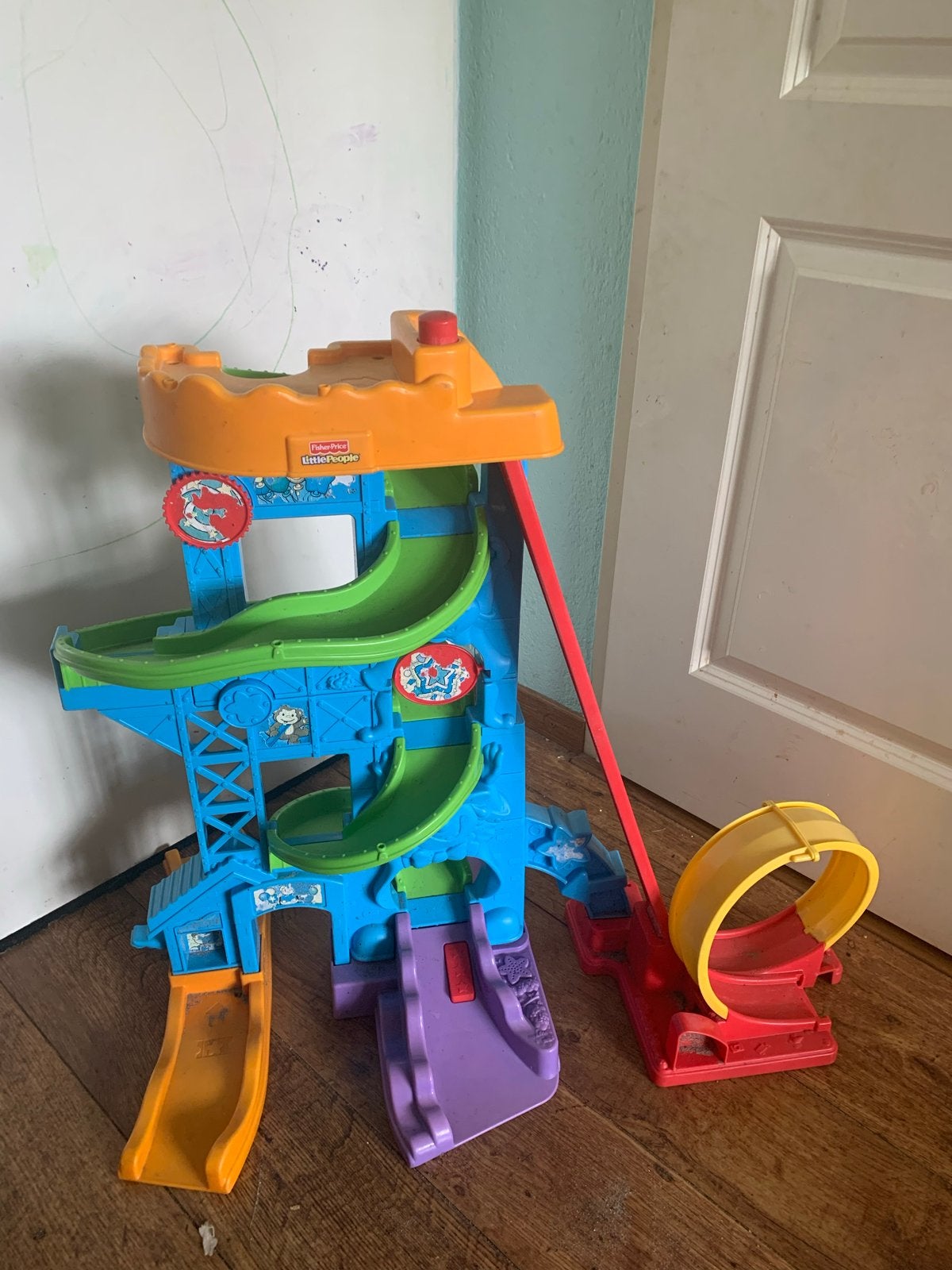 Baan met Looping 5€, Kinderen en Baby's, Speelgoed | Racebanen, Gebruikt, Racebaan, Overige aandrijving, Overige merken, Met looping