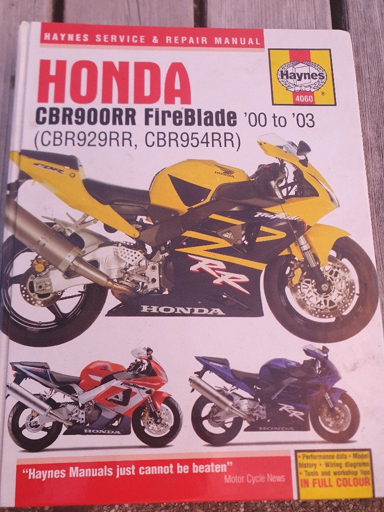 Werkplaatsboek honda CBR900RR, Boeken, Motoren, Ophalen of Verzenden, Zo goed als nieuw