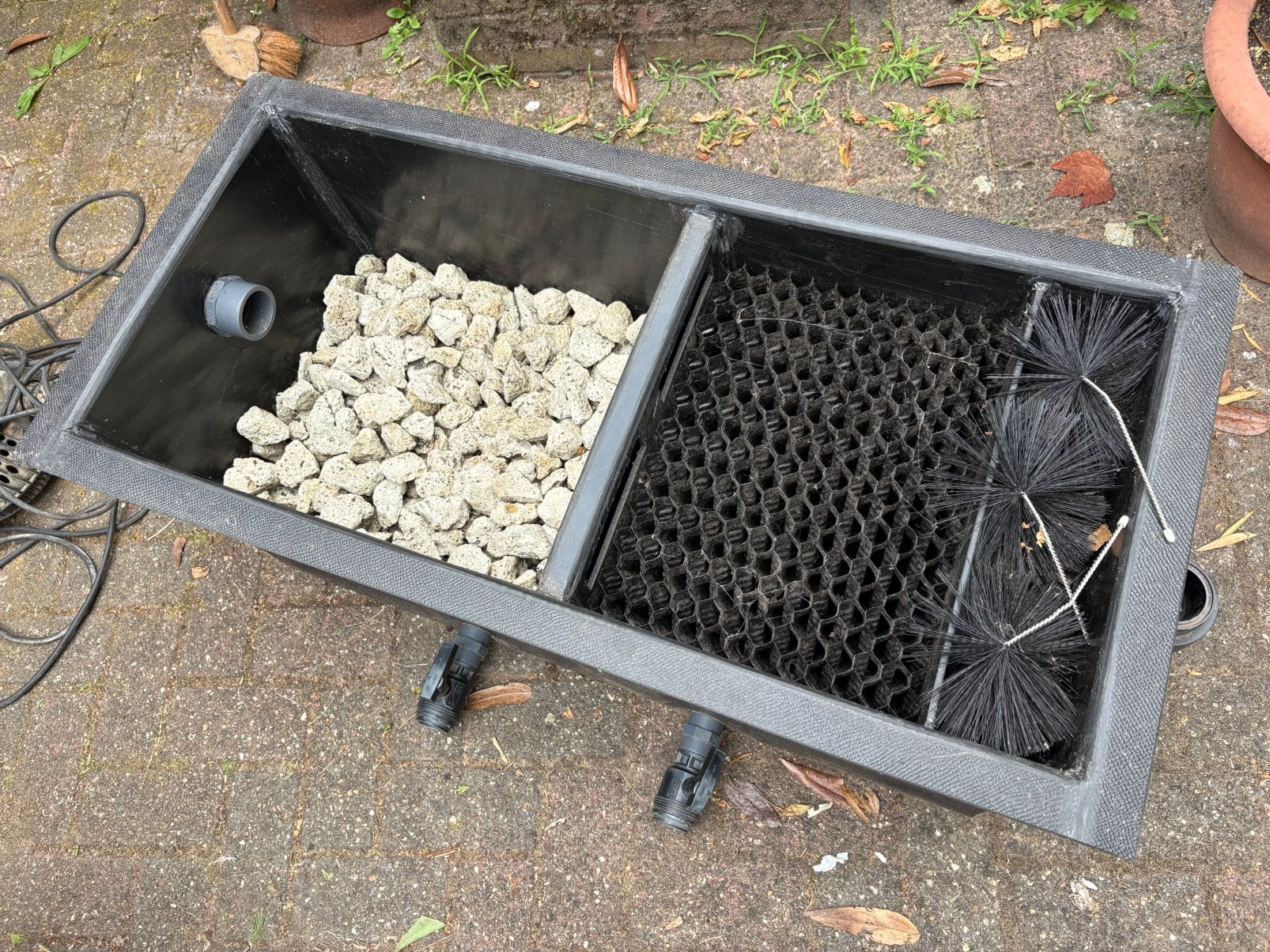 Vijver filter, Ophalen, Vijverfilter