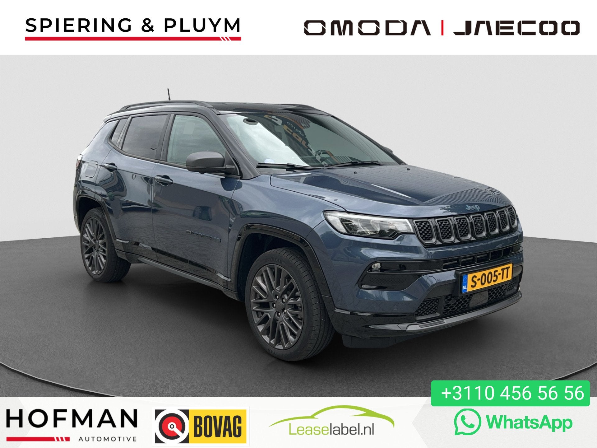 Jeep Compass 4xe 240 Plug-in Hybrid Night Eagle | Adaptive |, Auto's, Automaat, 4 cilinders, Blauw, Bedrijf
