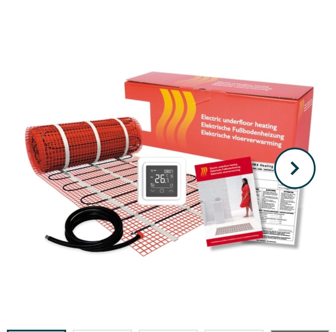 Magnum elektrische vloerverwarming mat 4,6 m2, Minder dan 30 cm, Overige typen, Nieuw, Minder dan 60 cm