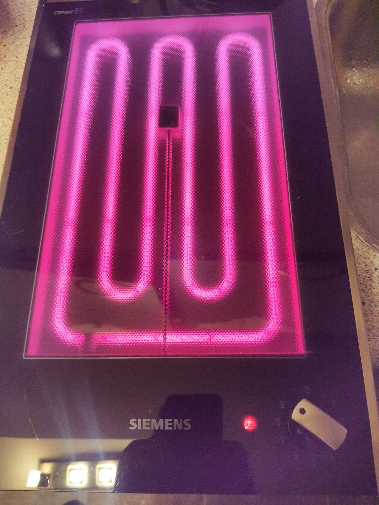 Siemens inbouw Keramische grill werkt Uitstekend, Ophalen, Keramisch, 4 kookzones, Zo goed als nieuw