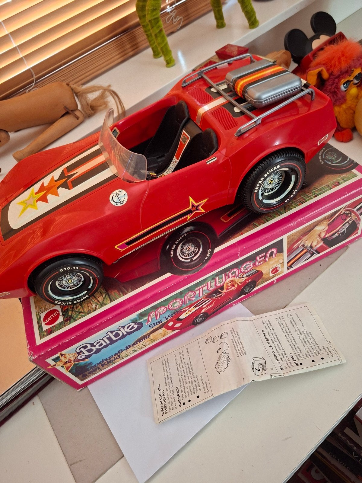 vintage superstar barbie car star vette sportwagen mattel, Verzamelen, Verzenden