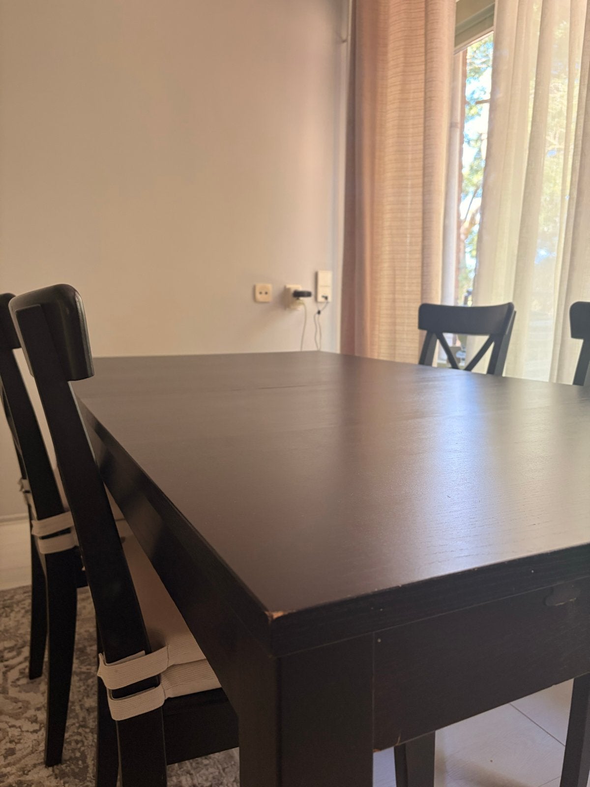 Ikea Uitschuifbare eettafel 177x95/260x95 cm, Ophalen, Gebruikt, 200 cm of meer, 50 tot 100 cm