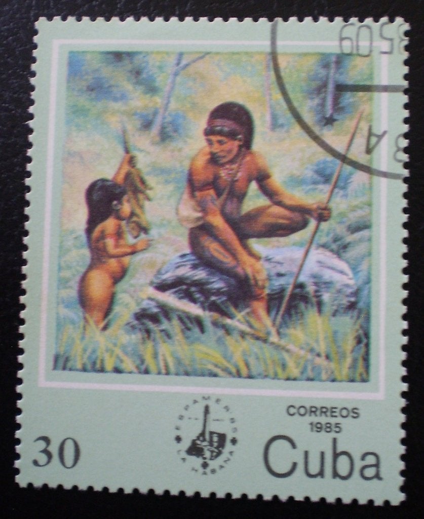 Cuba - Man + Kind, Verzenden, Gestempeld, Midden-Amerika