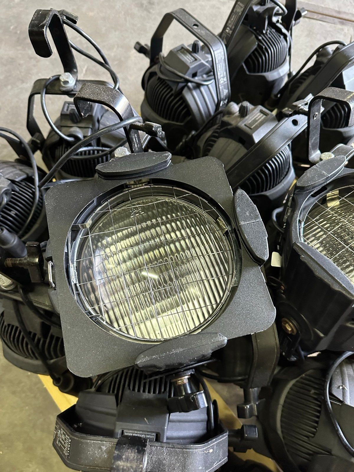 Partij professionele podiumverlichting (PAR-lampen), Ophalen, Gebruikt