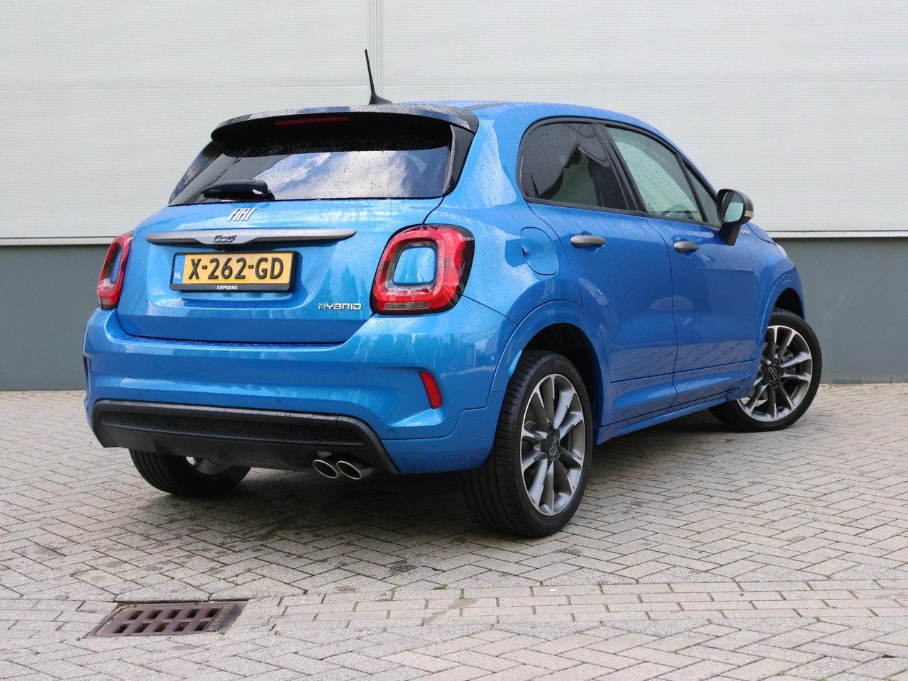 Fiat 500X 1.5 130pk Hybrid Sport | Navigatie | Camera | Stoe, Auto's, 1380 kg, Gebruikt, 4 cilinders, Blauw