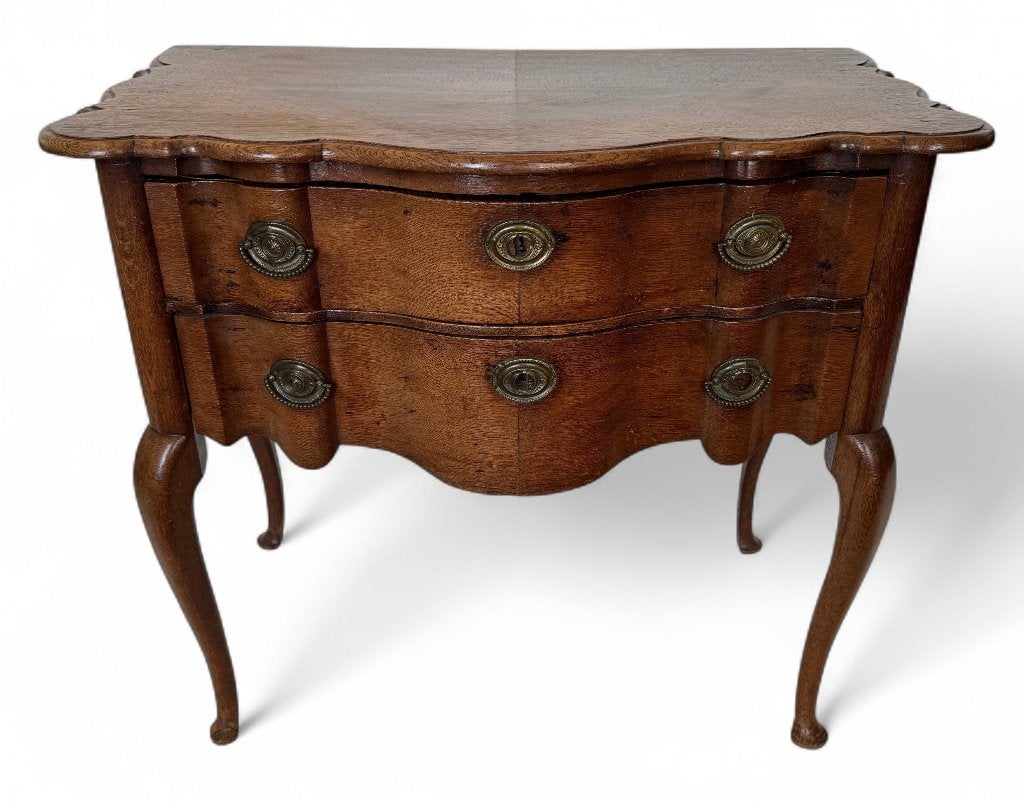 598. Eikenhouten commode, rococo, 18e eeuw, Ophalen of Verzenden