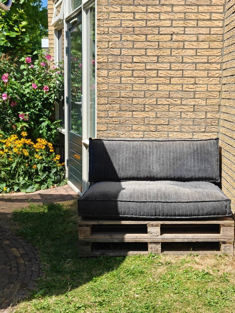 pallet bank, Tuin en Terras, Ophalen, Gebruikt, Overige materialen