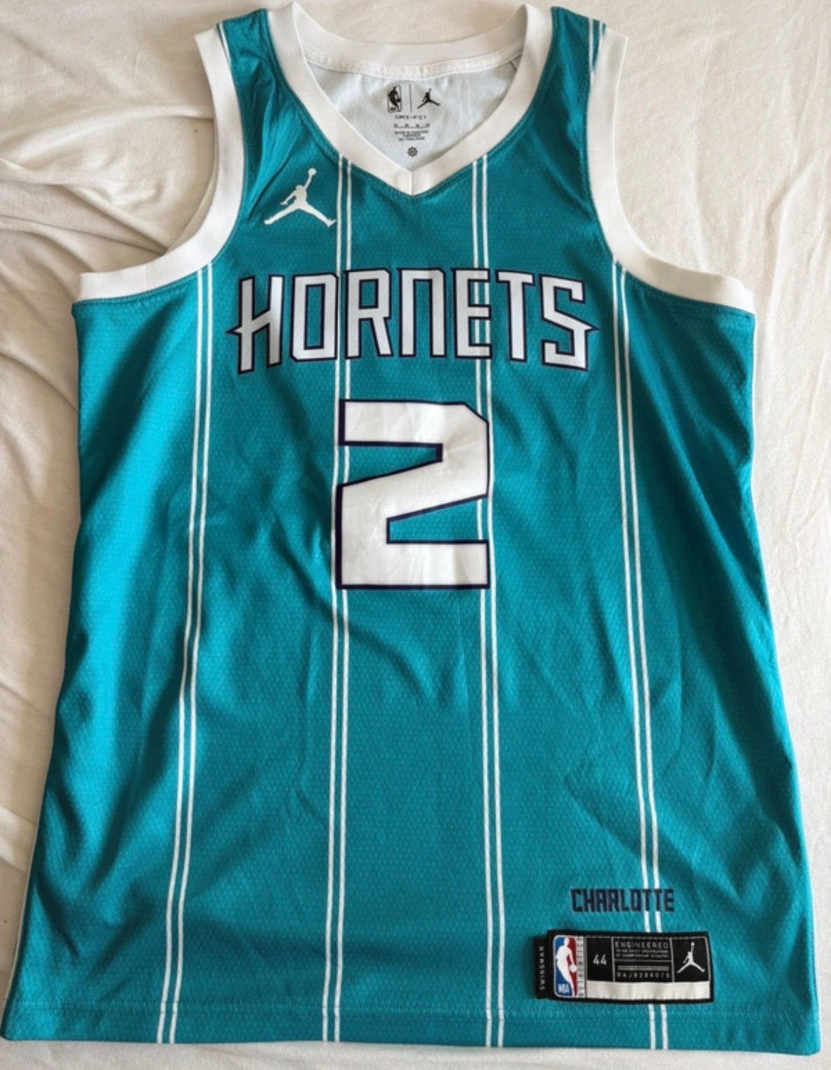 Charlotte Hornets LaMelo Ball NBA Jordan Swingman Jersey, Ophalen of Verzenden, Zo goed als nieuw, Algemeen, Meerkleurig