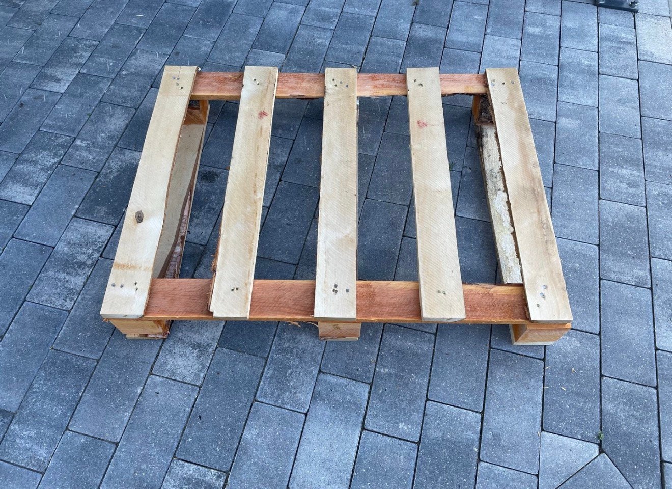Nieuwe pallets 60x80, Ophalen, Minder dan 25 mm, Zo goed als nieuw, Minder dan 200 cm