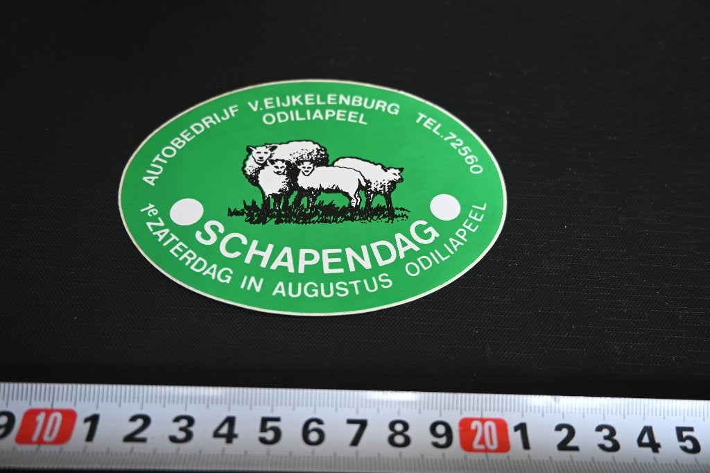 sticker Odiliapeel Autobedrijf v. Eijkelenburg  SCHAPENDAG, Ophalen, Zo goed als nieuw