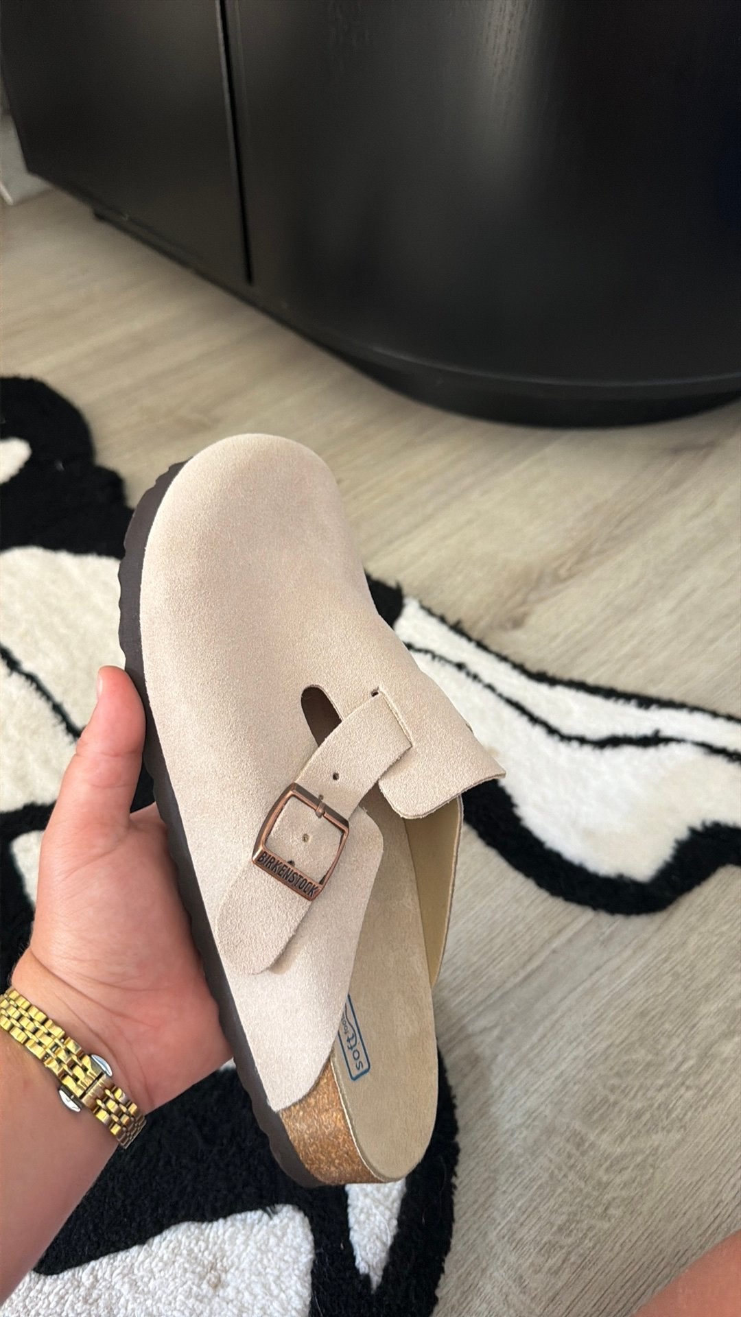 Birkenstock boston milk camel maat 40, Kleding | Dames, Schoenen, Ophalen of Verzenden, Zo goed als nieuw, Bruin