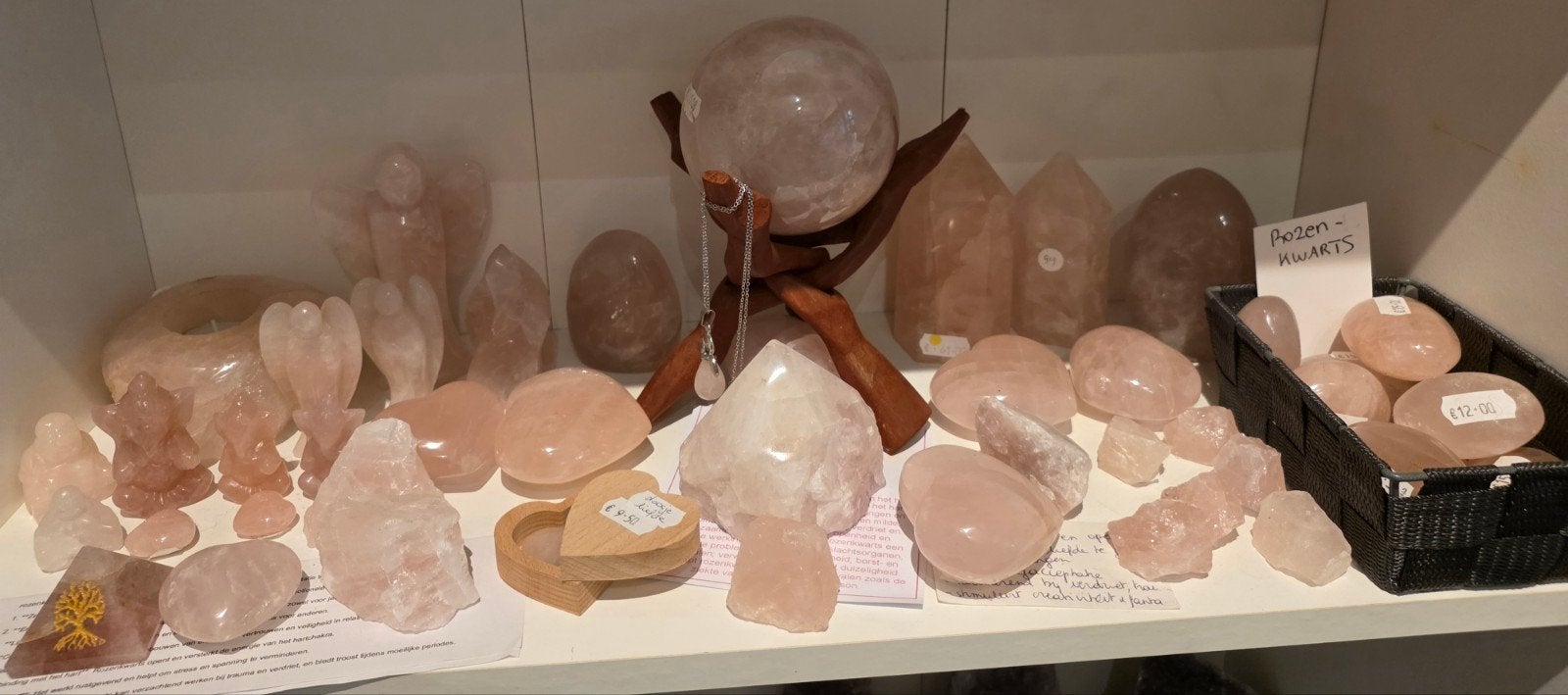 PRACHTIGE COLLECTIE ROZENKWARTS, Ophalen of Verzenden, Mineraal