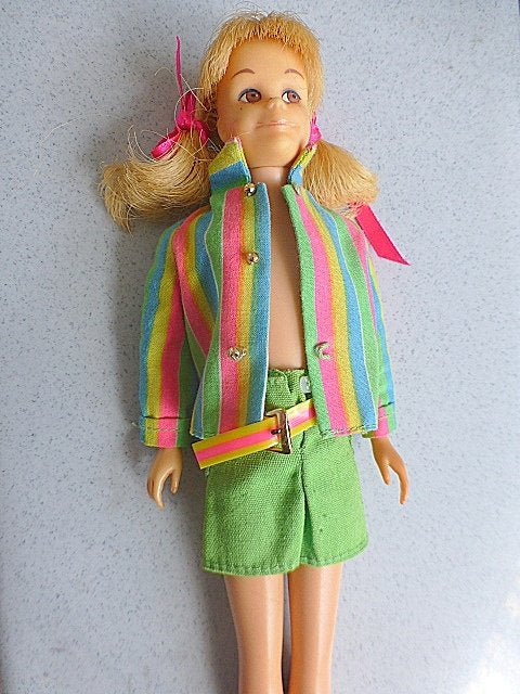 Barbie Skooter in Vintage Hopscotching #1968, Verzenden, Zo goed als nieuw, Pop
