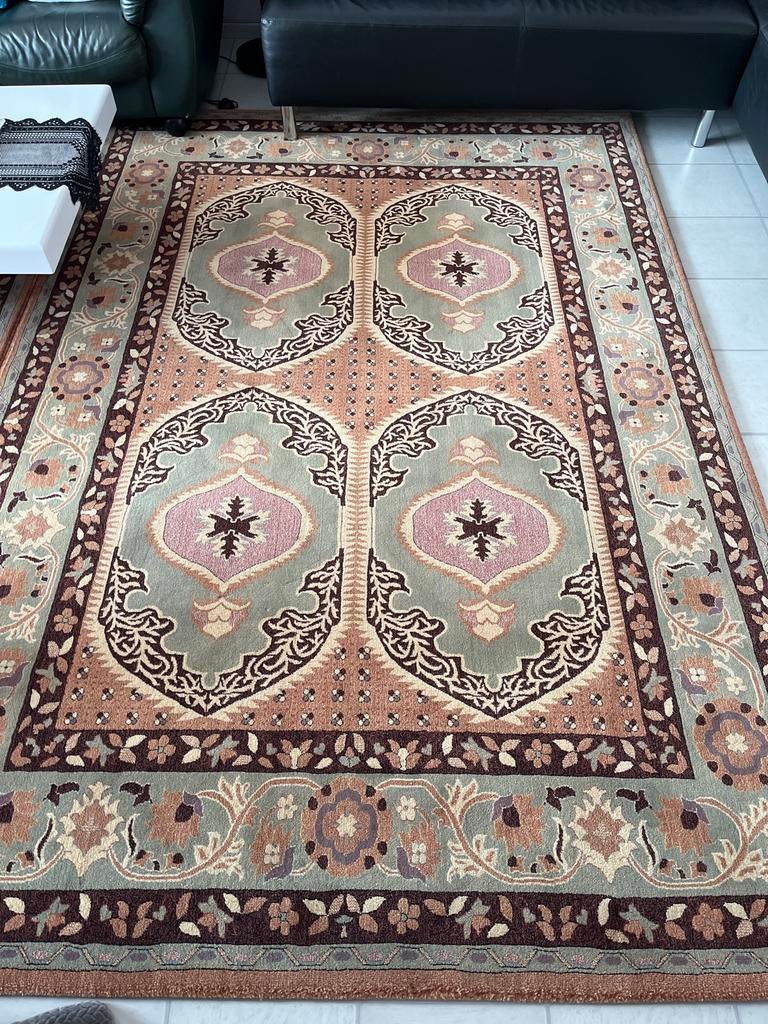 2 Turkse tapijten 2 bij 3 meter, Ophalen, Bruin, Zo goed als nieuw, 200 cm of meer