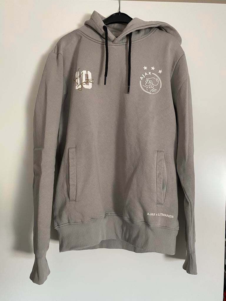 Ajax x Litmanen Hoodie - Grijs - Maat M, Ophalen, Zo goed als nieuw