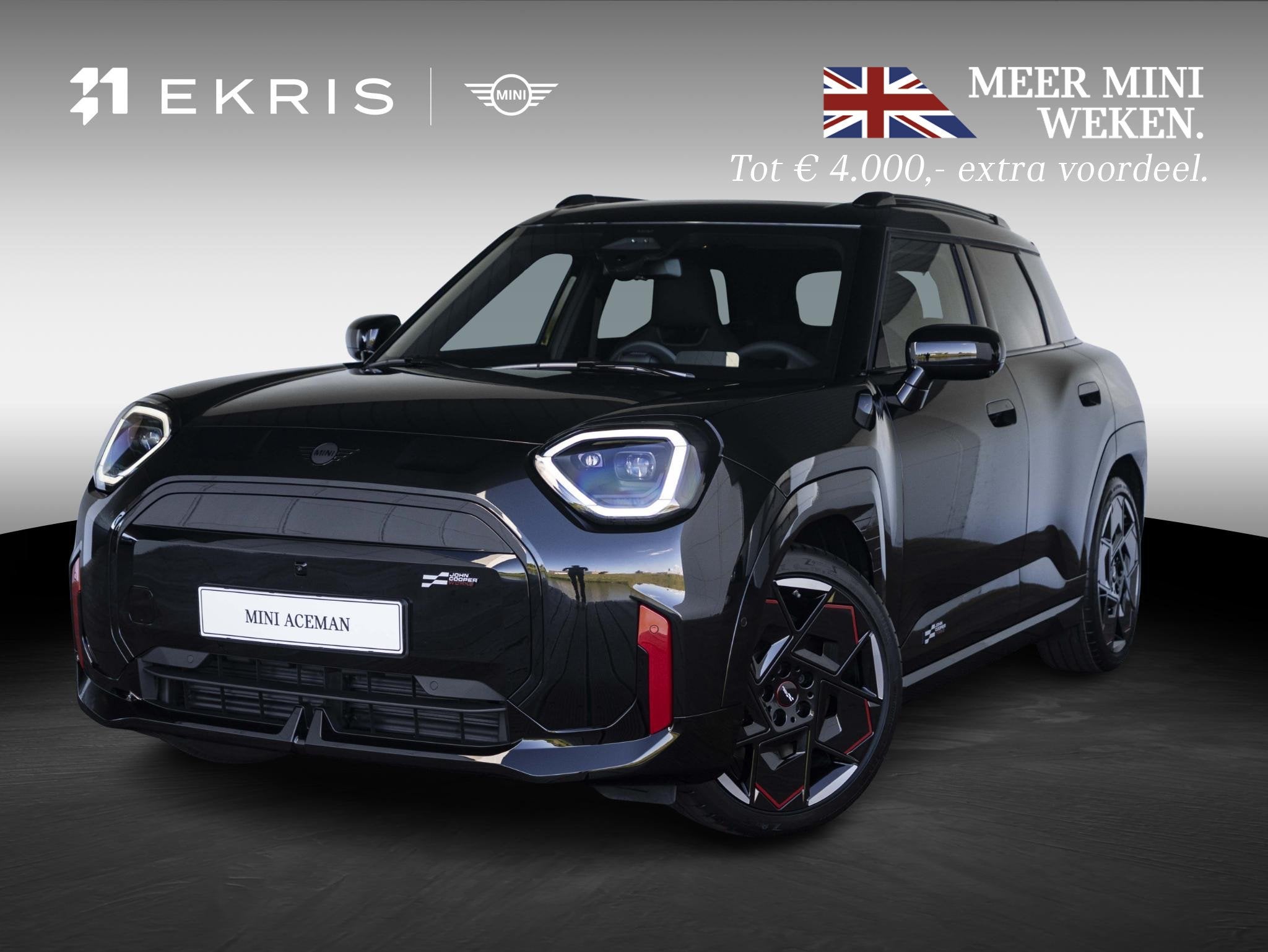 MINI Aceman E JCW John Cooper Works L-pakket 360 camera | Gl, Auto's, Stof, 258 pk, 355 km, Zwart