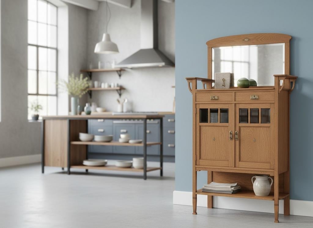 antiek kastje Jugendstil 1910 art deco, Antiek en Kunst, Ophalen