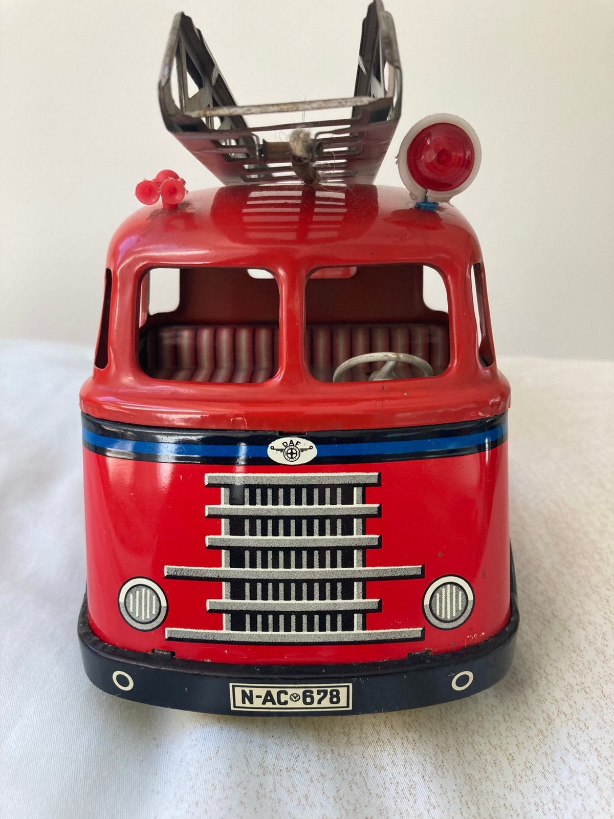 Arnold - Daf - Brandweerwagen - Blikken Speelgoed, Ophalen of Verzenden, Zo goed als nieuw, Bus of Vrachtwagen, Tekno
