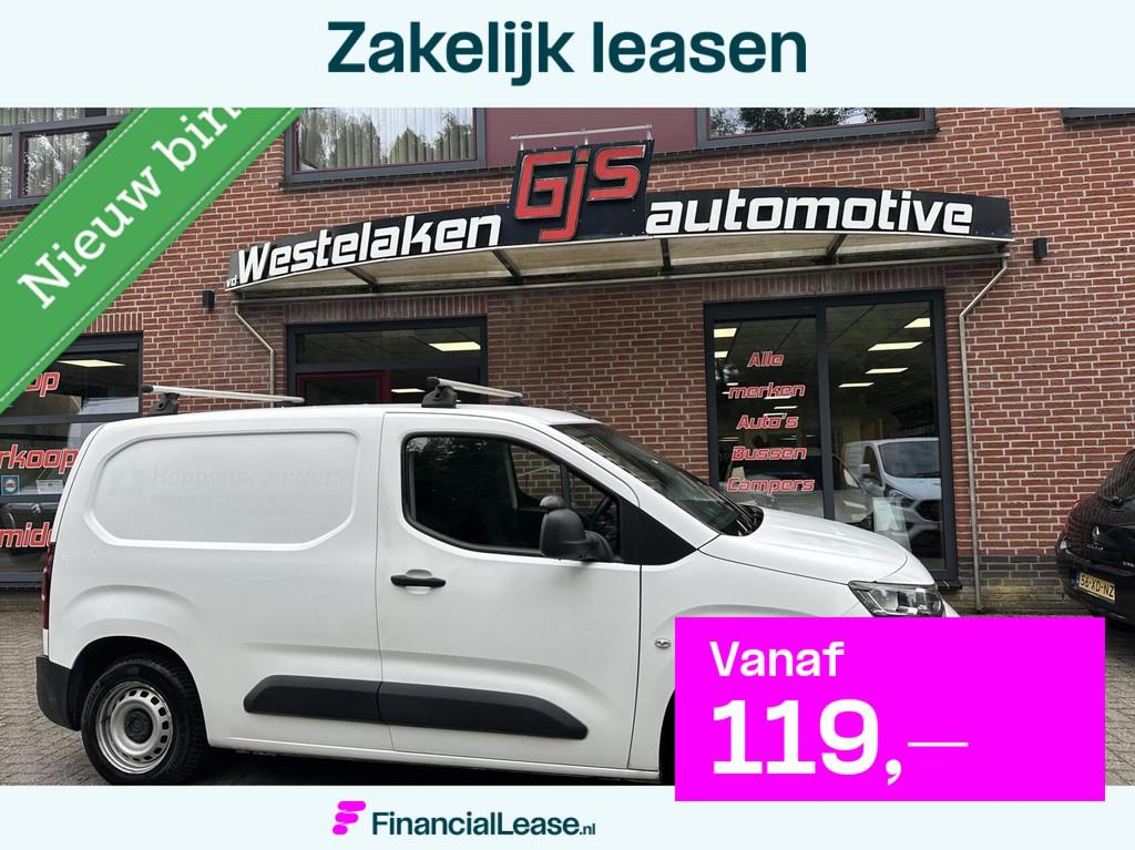 Citroen Berlingo bestel 1.5 BlueHDI Club, 4 cilinders, Citroën, Wit, Origineel Nederlands