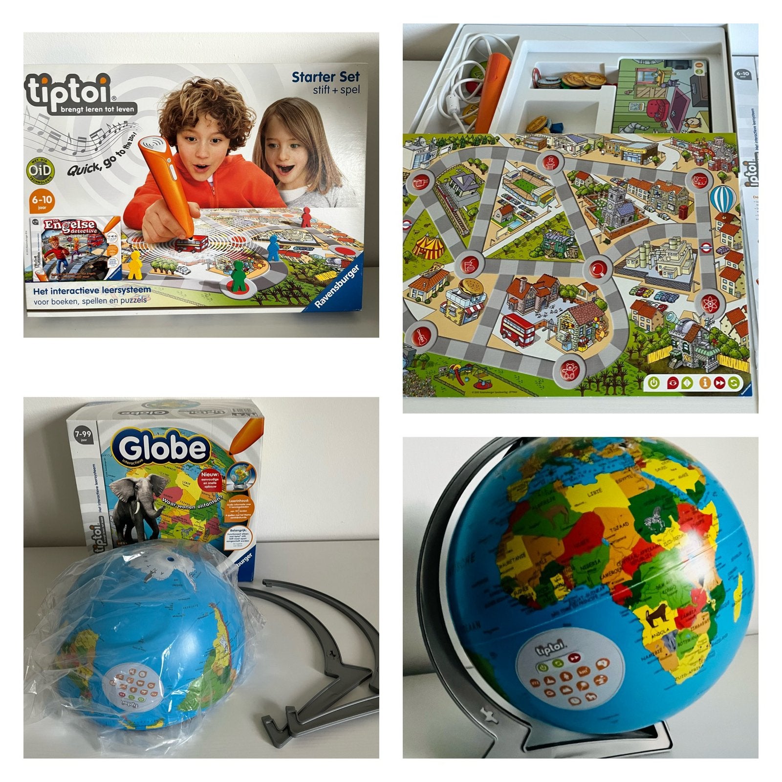 Tiptoi starter set, Pen en Globe, Verzenden, Zo goed als nieuw