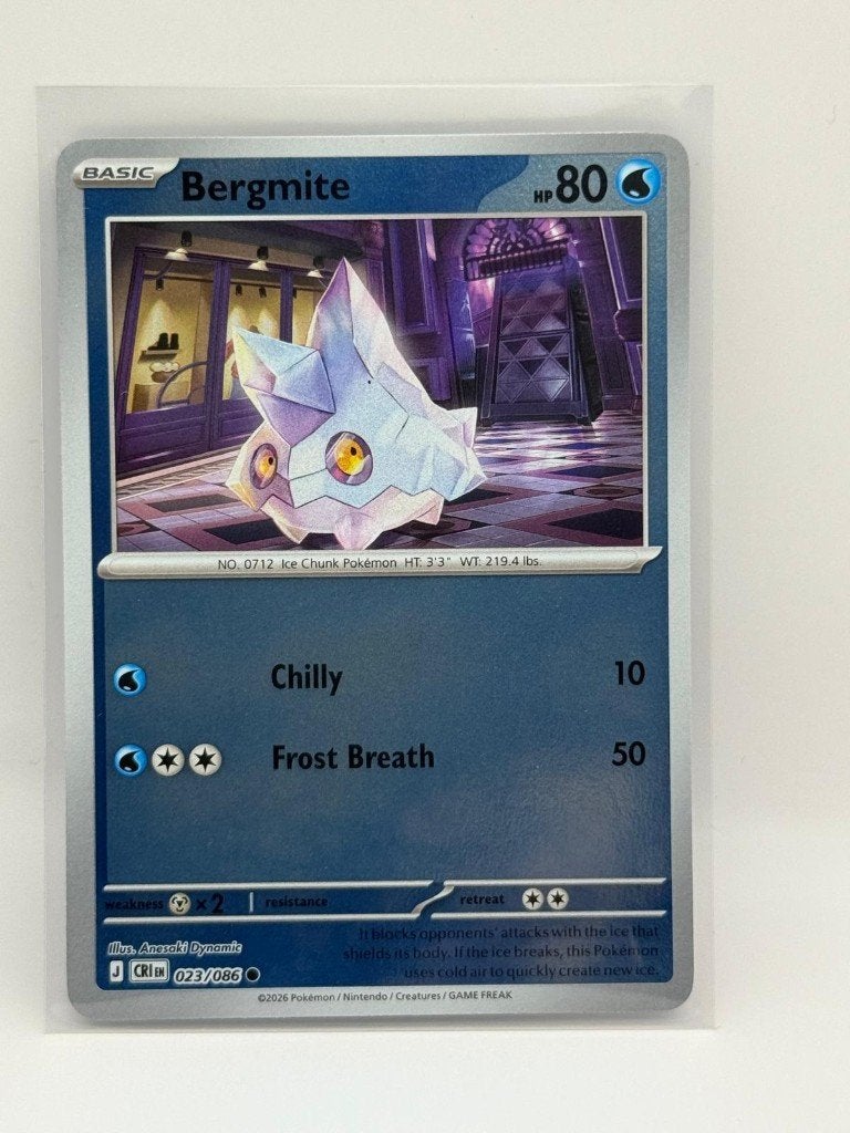 Bergmite [Reverse Holo] #23 Pokemon Chaos Rising, Verzenden, Zo goed als nieuw