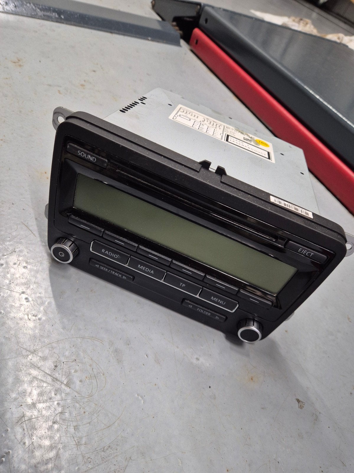 VW RCD310 Radio CD-speler - Origineel onderdeel polo 6r1, 6c, Ophalen of Verzenden, Gebruikt