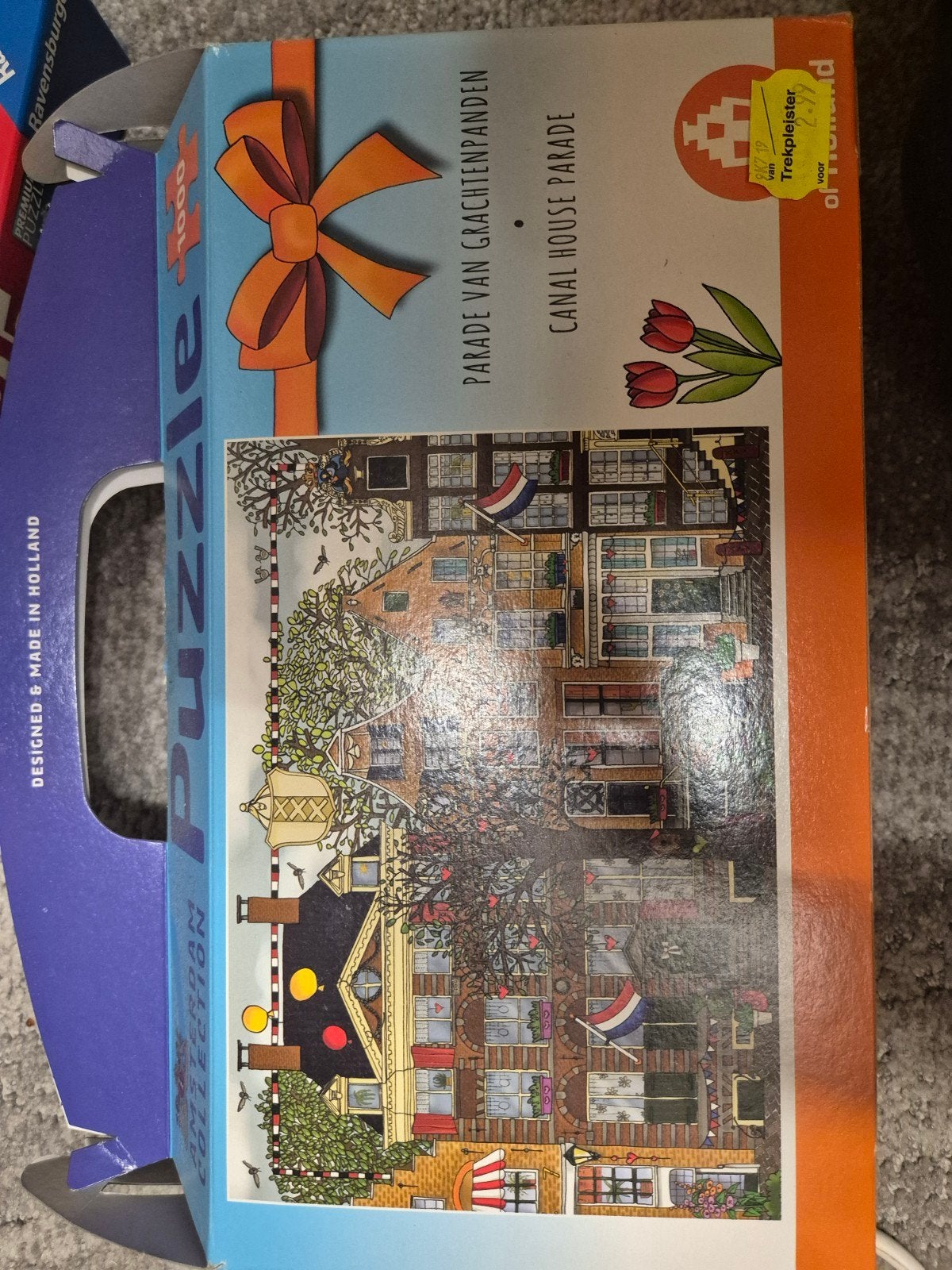 Puzzle 1000 stukjes: Parade van Grachtenpanden, Ophalen of Verzenden, 500 t/m 1500 stukjes, Gebruikt, Legpuzzel