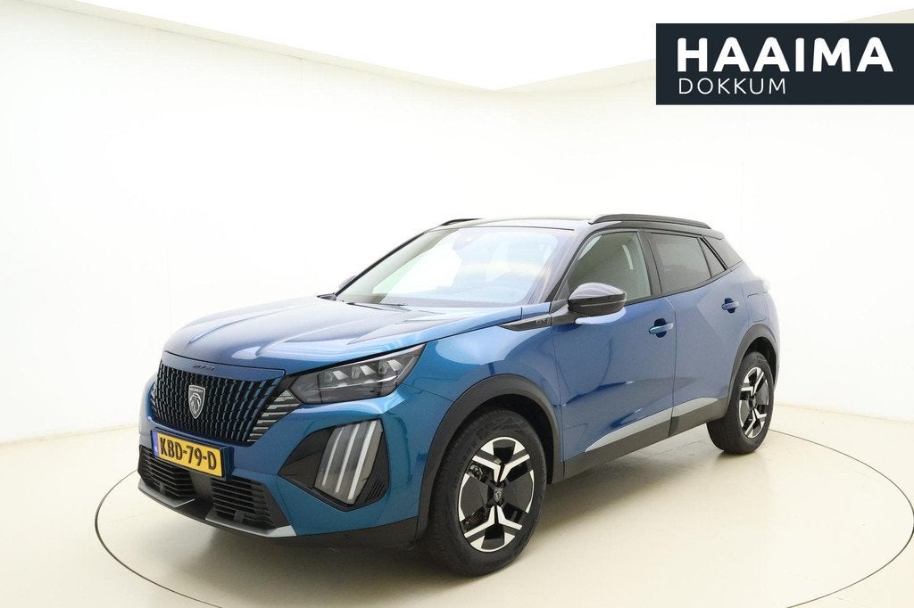 Peugeot 2008 1.2 Hybrid 145 GT | Automaat | Climate & Cruise, Auto's, Peugeot, 1272 kg, Euro 6, 1199 cc, Blauw