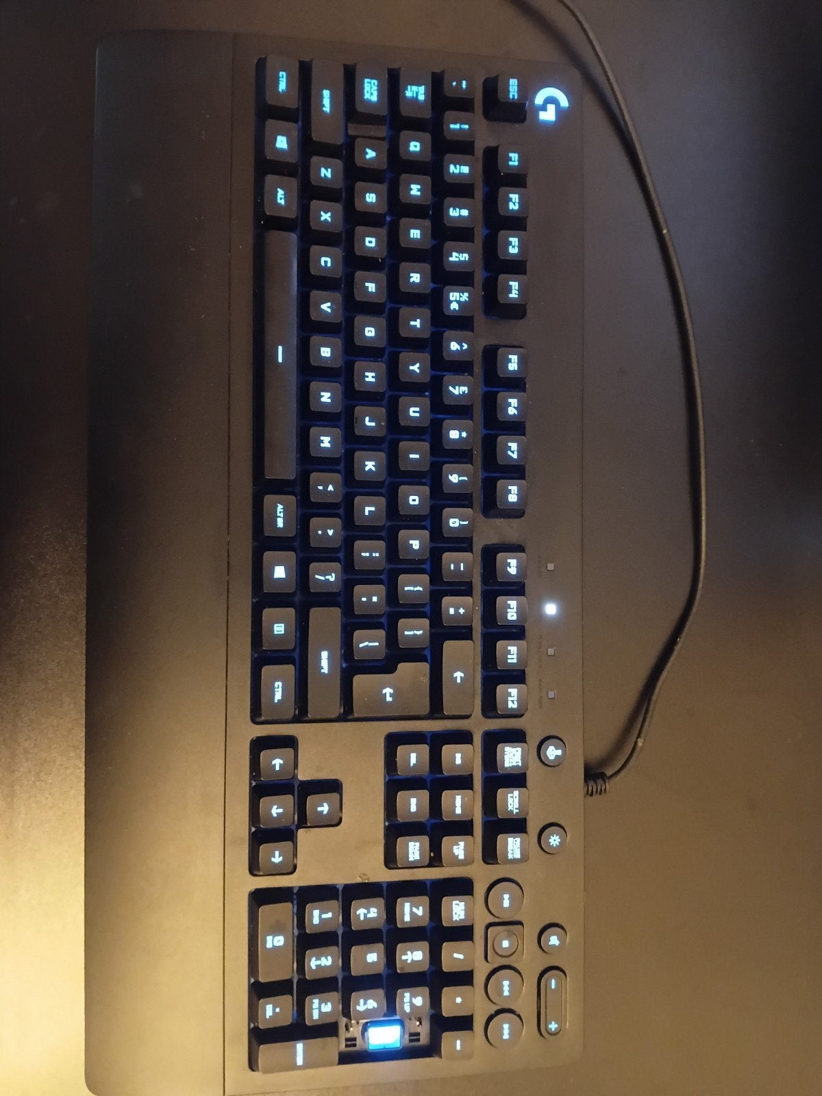 Logitech G213 Prodigy - Gaming Toetsenbord - US Qwerty (ISO), Rechtshandig, Logitech., Ophalen of Verzenden, Zo goed als nieuw