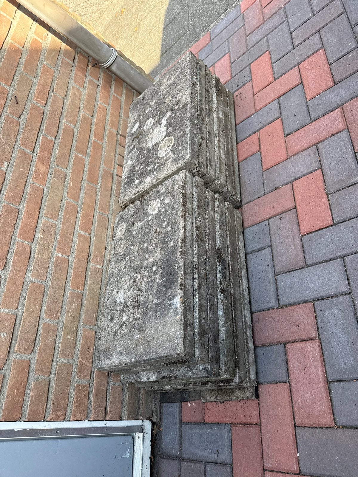 Gebruikte terrastegels - Ideaal voor tuin of pad, Tuin en Terras, Ophalen, Gebruikt, Minder dan 5 m², Beton