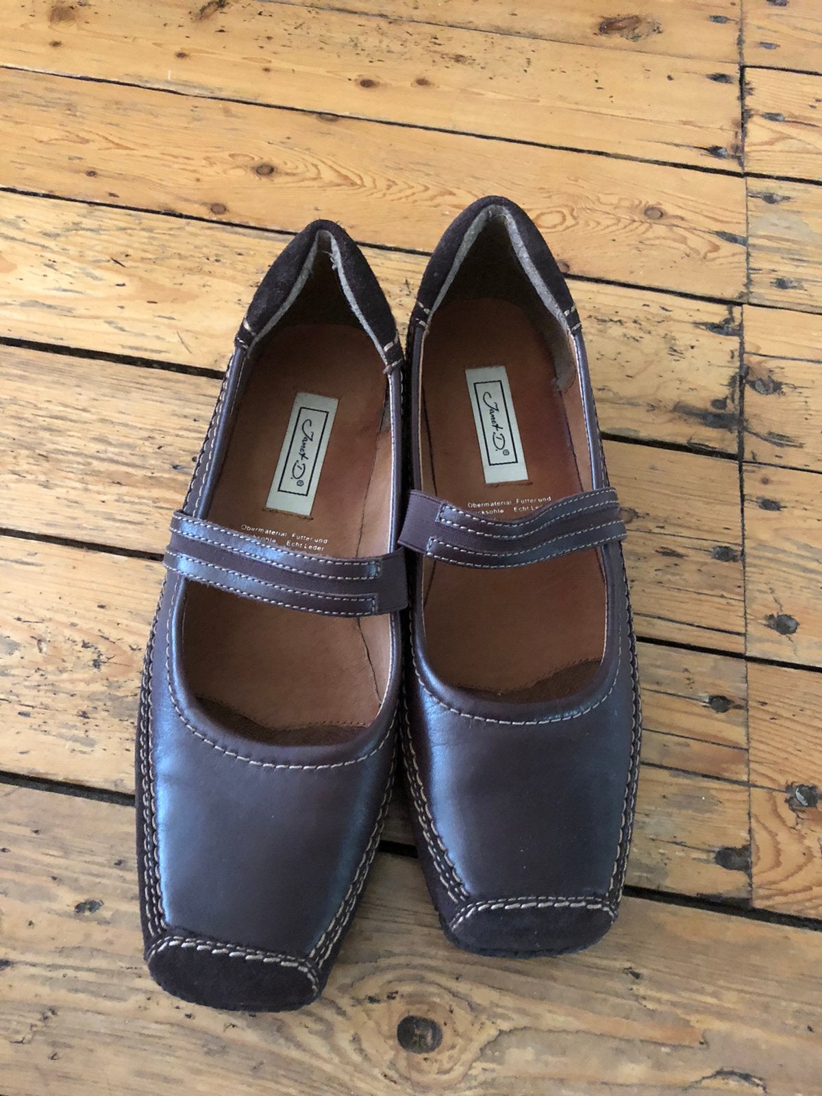 Janet D. Bruine lage schoenen maat 39, Ophalen of Verzenden, Zo goed als nieuw, Bruin