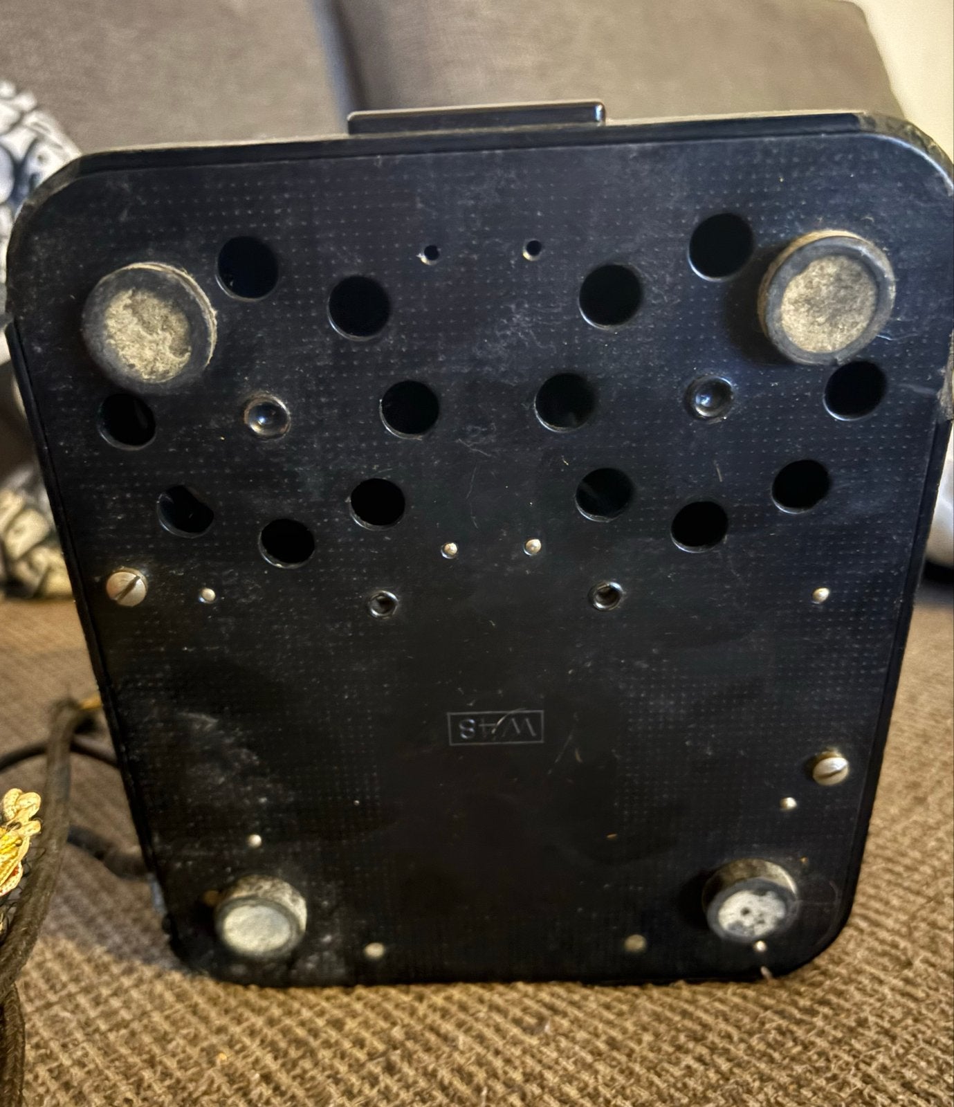 Vintage Zwart Bakelieten Telefoon met Draaischijf, Ophalen
