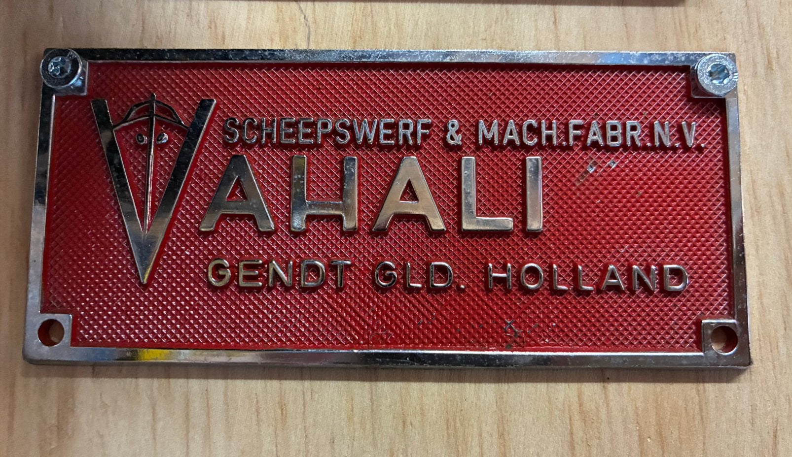 Werfplaat Vahali Gendt GLD Holland koper, Antiek en Kunst, Ophalen of Verzenden