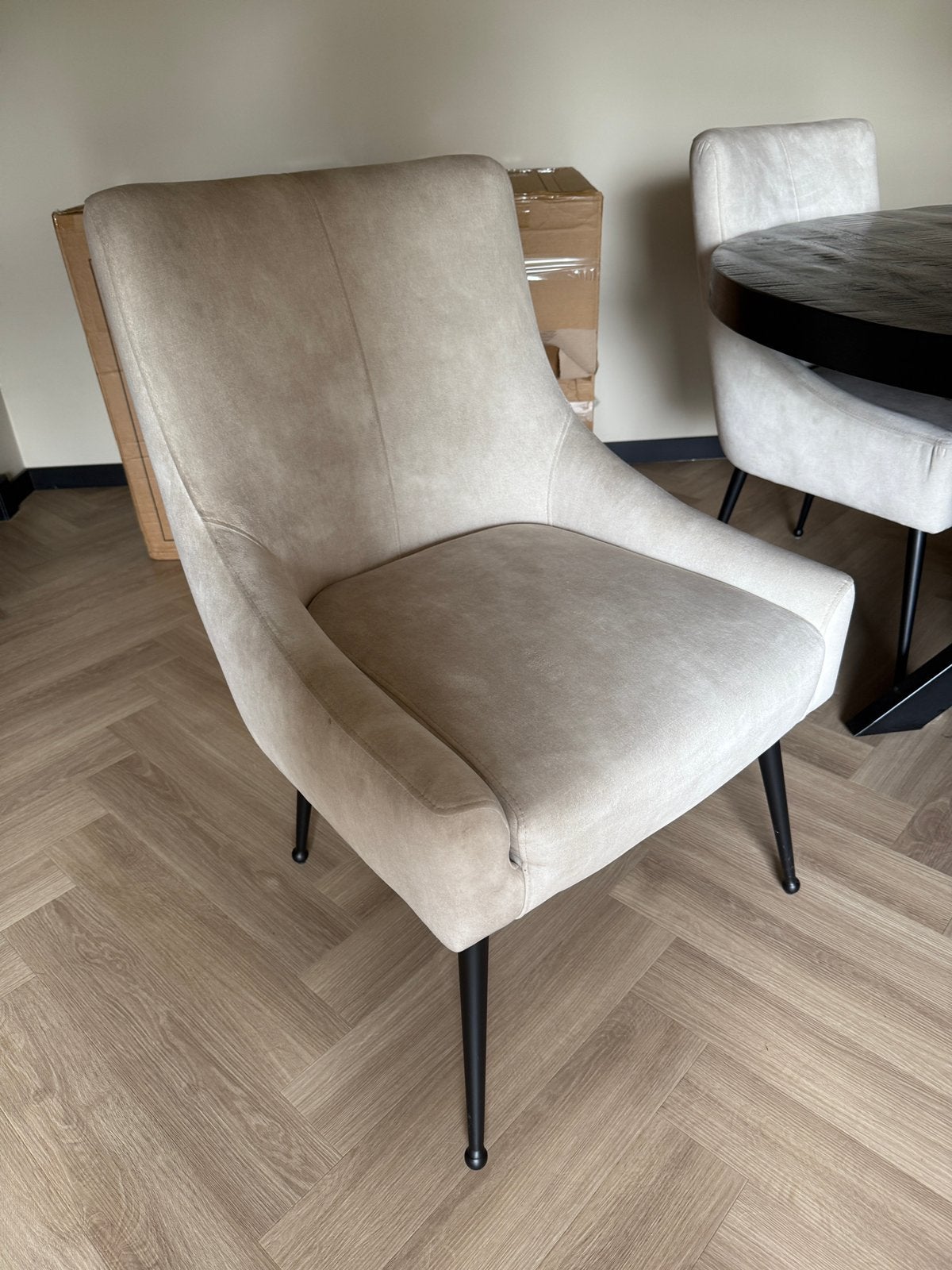 Eetkamer stoelen 6x, Ophalen of Verzenden, Zo goed als nieuw, Minder dan 50 cm
