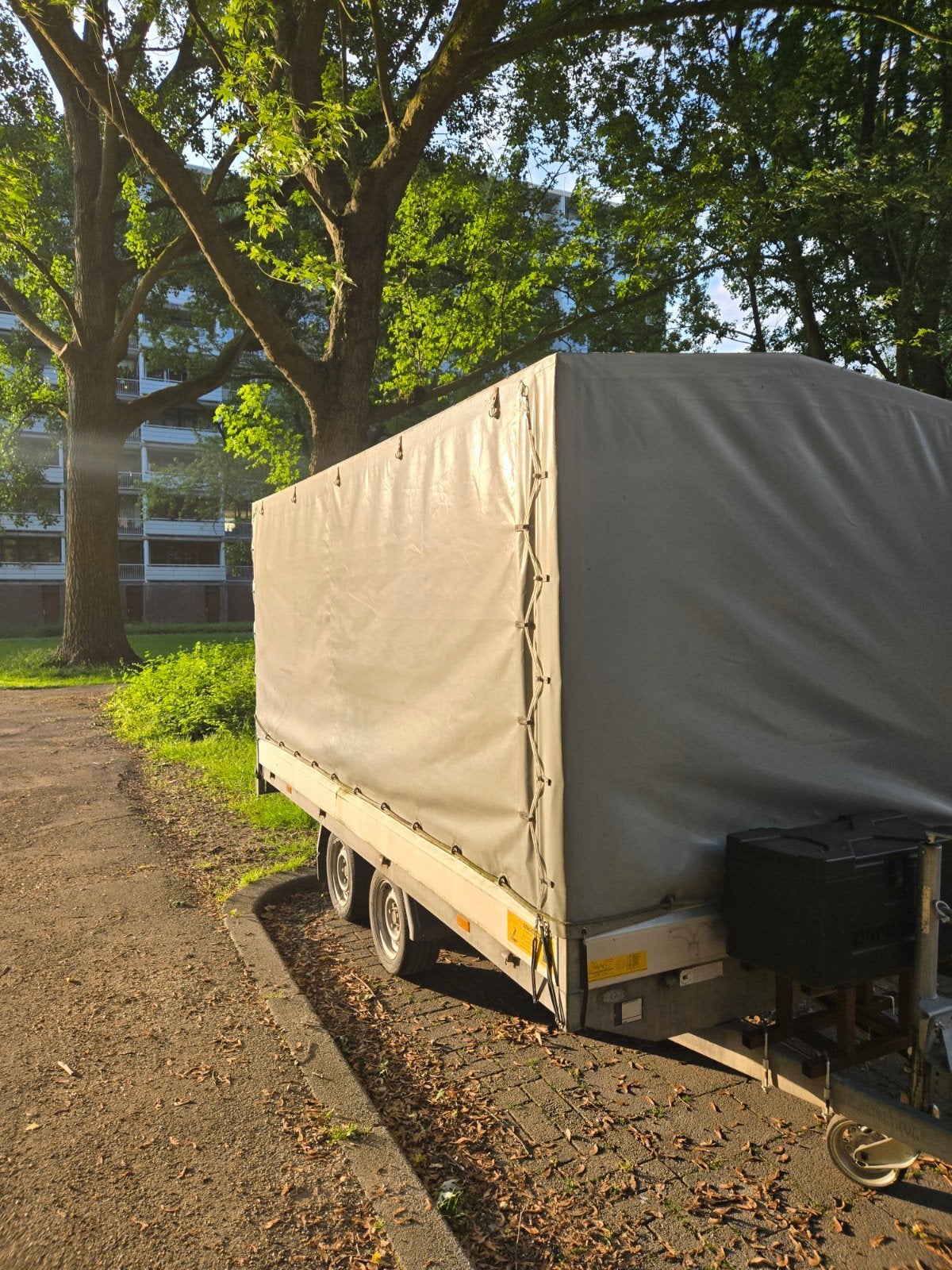 Huif met frame voor Hapert Tandemasser te koop 185x410, Ophalen, Gebruikt