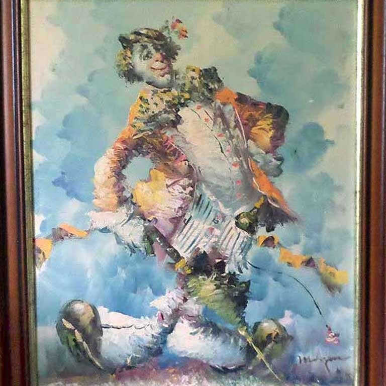 Brenda Polsky Morgan Childs (1942-2008) clown lijst=73x63 c6, Ophalen of Verzenden