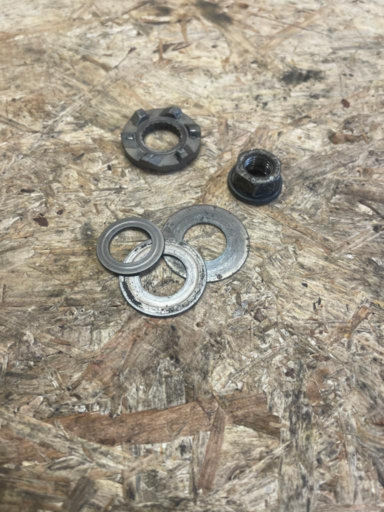 Starterkrans shim set met moet en kickstart rondsel 180cc, Ophalen of Verzenden