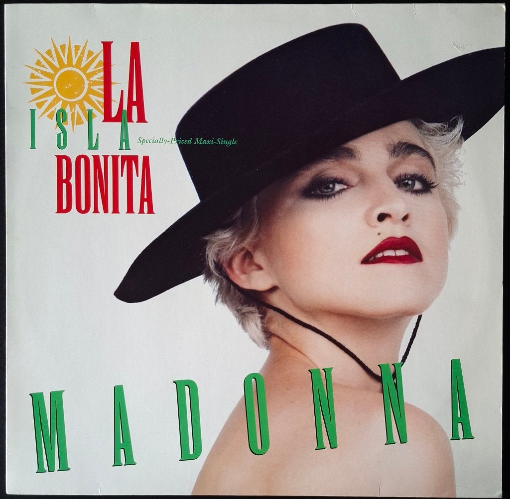 Madonna: La Isla Bonita  Maxi single vinyl, Gebruikt, Ophalen of Verzenden, Pop, 12 inch