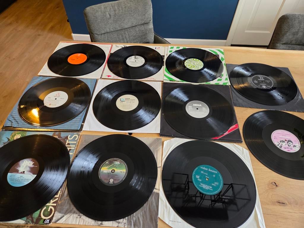 11 LP's saga,genesis,ABBA enz, Cd's en Dvd's, Vinyl | Rock, Ophalen of Verzenden, Gebruikt, 12 inch, Poprock