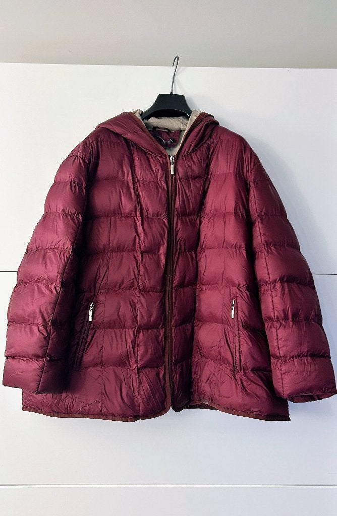 Paprika bordeaux jas met beige voering, Kleding | Dames, Ophalen of Verzenden, Paprika, Rood, Jas of Mantel