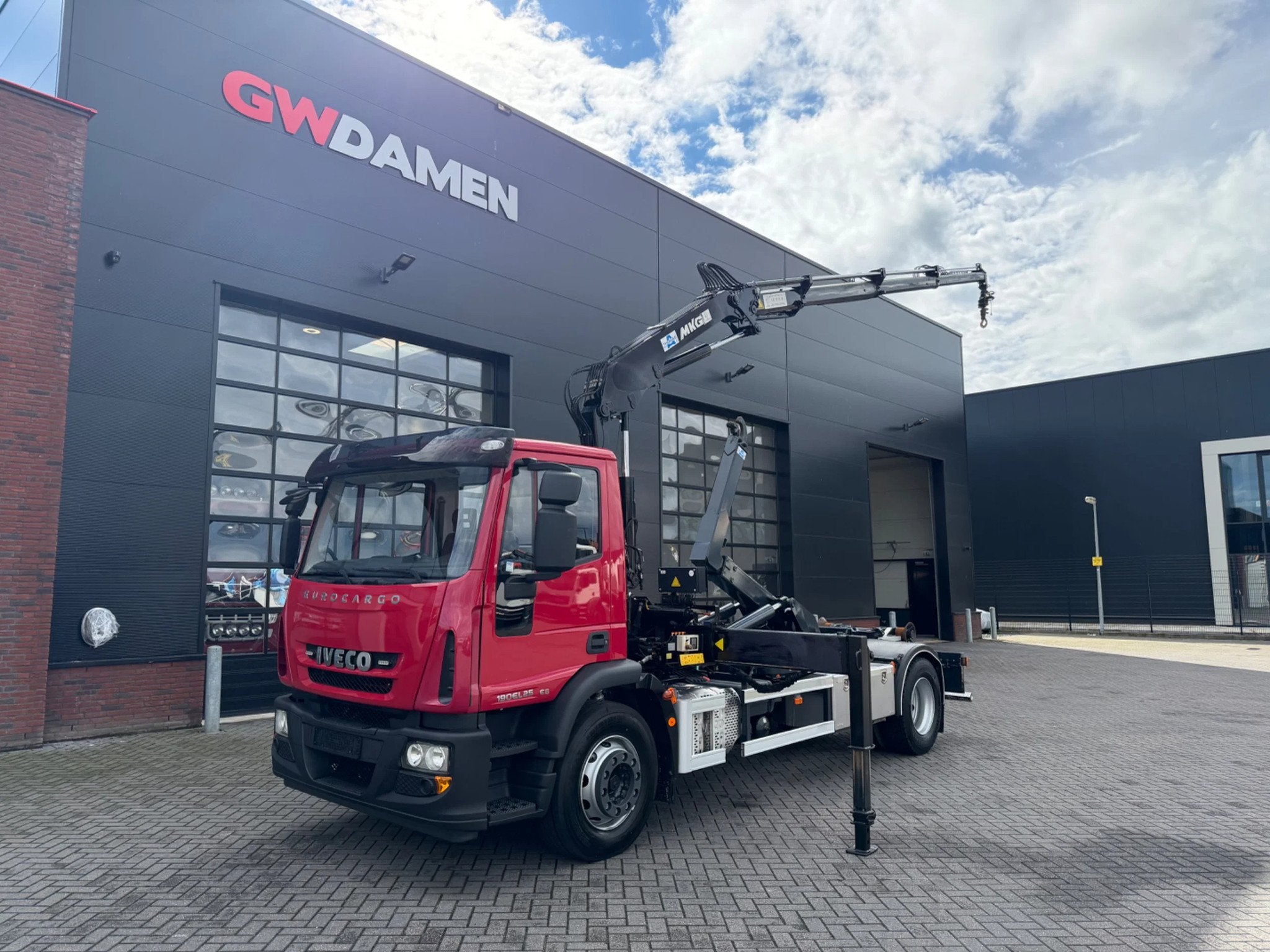 Iveco 190EL25 Haaksysteem/Kraan Euro 6 51.000 km (bj 2015), Auto's, Automaat, Achterwielaandrijving, Euro 6, Iveco