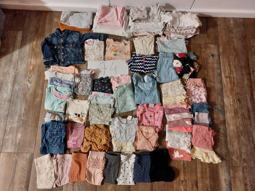 Meisjes kledingpakket maat 74 - Veel kleding!, Ophalen of Verzenden, Gebruikt, Maat 74