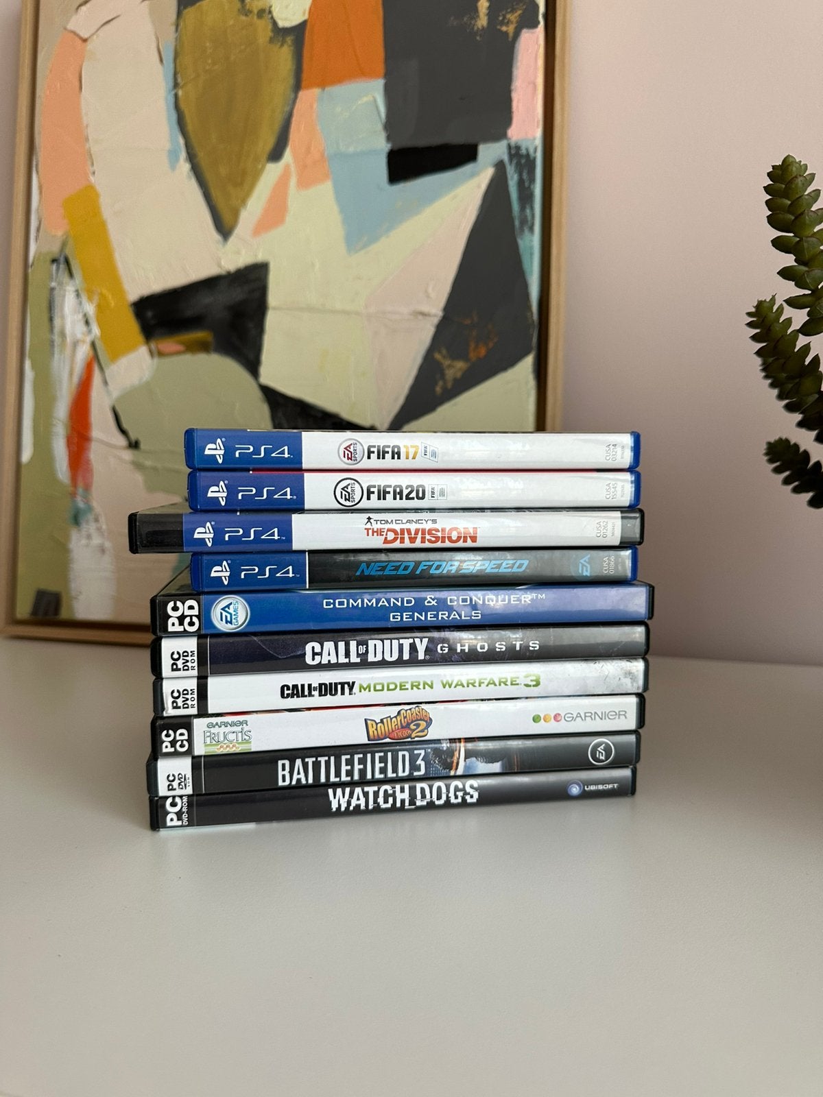 10 originele PS4&PC games –FIFA, COD, C&C, NFS, Battlefield, 1 speler, Ophalen of Verzenden, Zo goed als nieuw, Vanaf 12 jaar