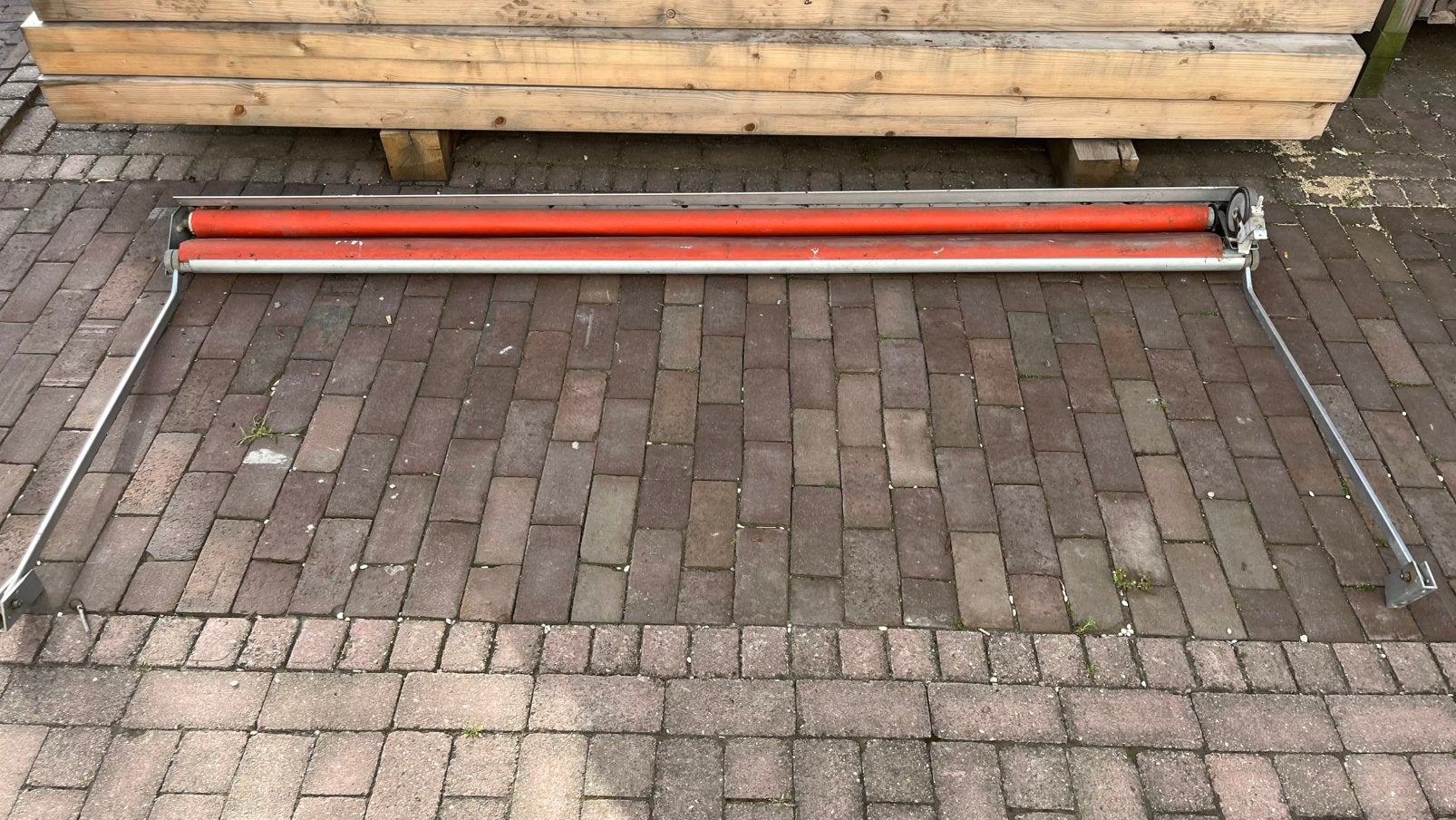 Sunset zonnescherm 240 cm breed., 150 tot 300 cm, Ophalen, Zo goed als nieuw, Knikarmscherm
