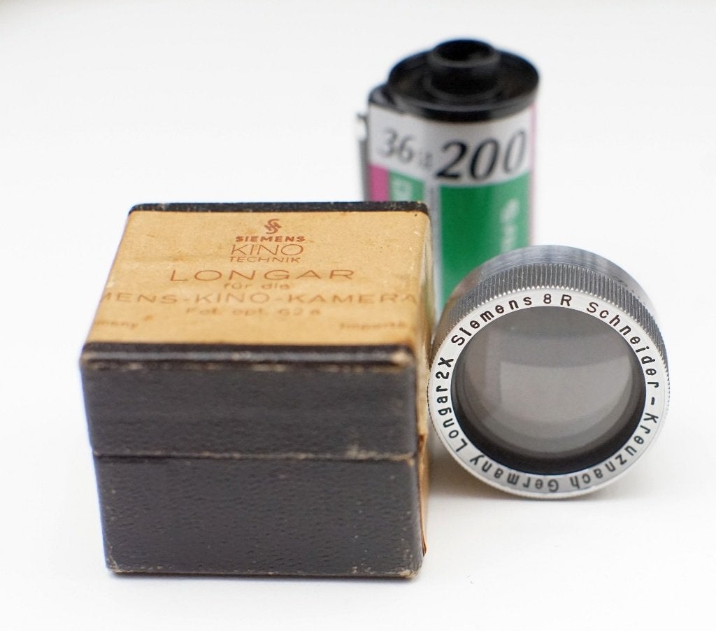 Siemens 8R Schneider Kreuznach Longar 2x in originele doos, Ophalen of Verzenden, 1960 tot 1980, Lens of Lenzen