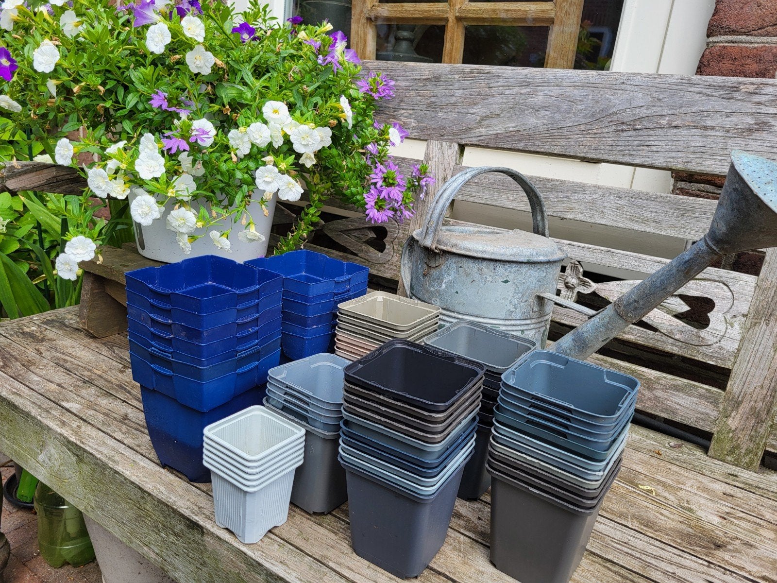 kweek potjes, Tuin en Terras, Ophalen of Verzenden, Vierkant, Kunststof, Minder dan 30 cm